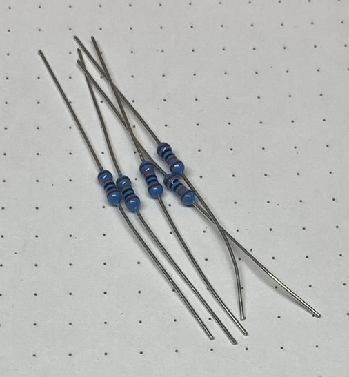 100 K Ω, 250 mW, 1%, Metal Film Axial Resistor, Yageo Brand, 5 Each