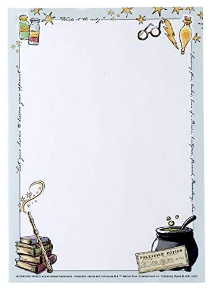 Conquest Journals Harry Potter 5″x7″ Notepad, 50 Sheets, Quality Writing Paper