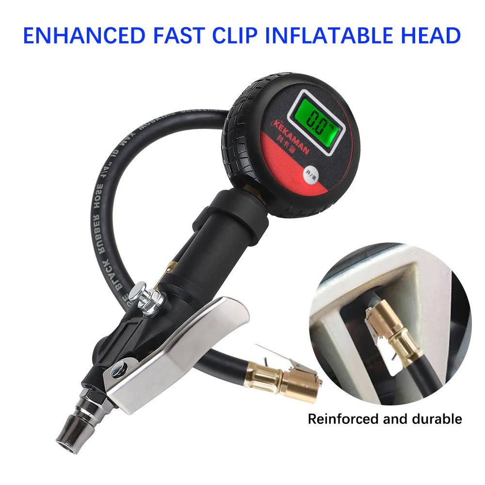 For Car Truck Vehicle Motorcycle Auto Tire Pressure Gauge LCD Digital Tyre Teste