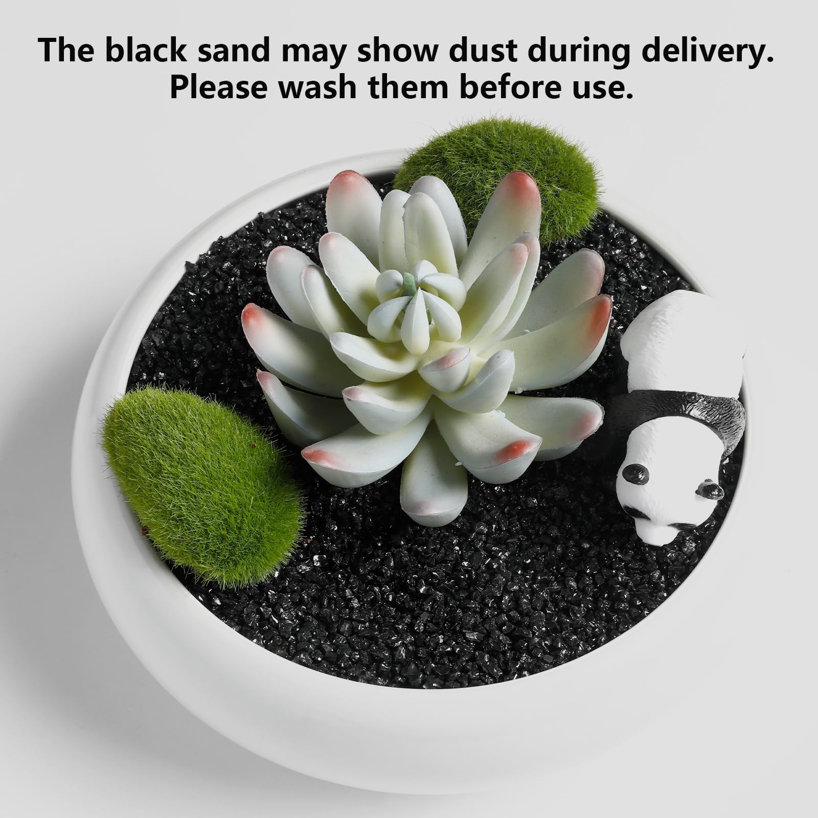 2.4lb Succulents and Cactus Black Sand, Décor & Additive Tiny Stones,DIY Rock…