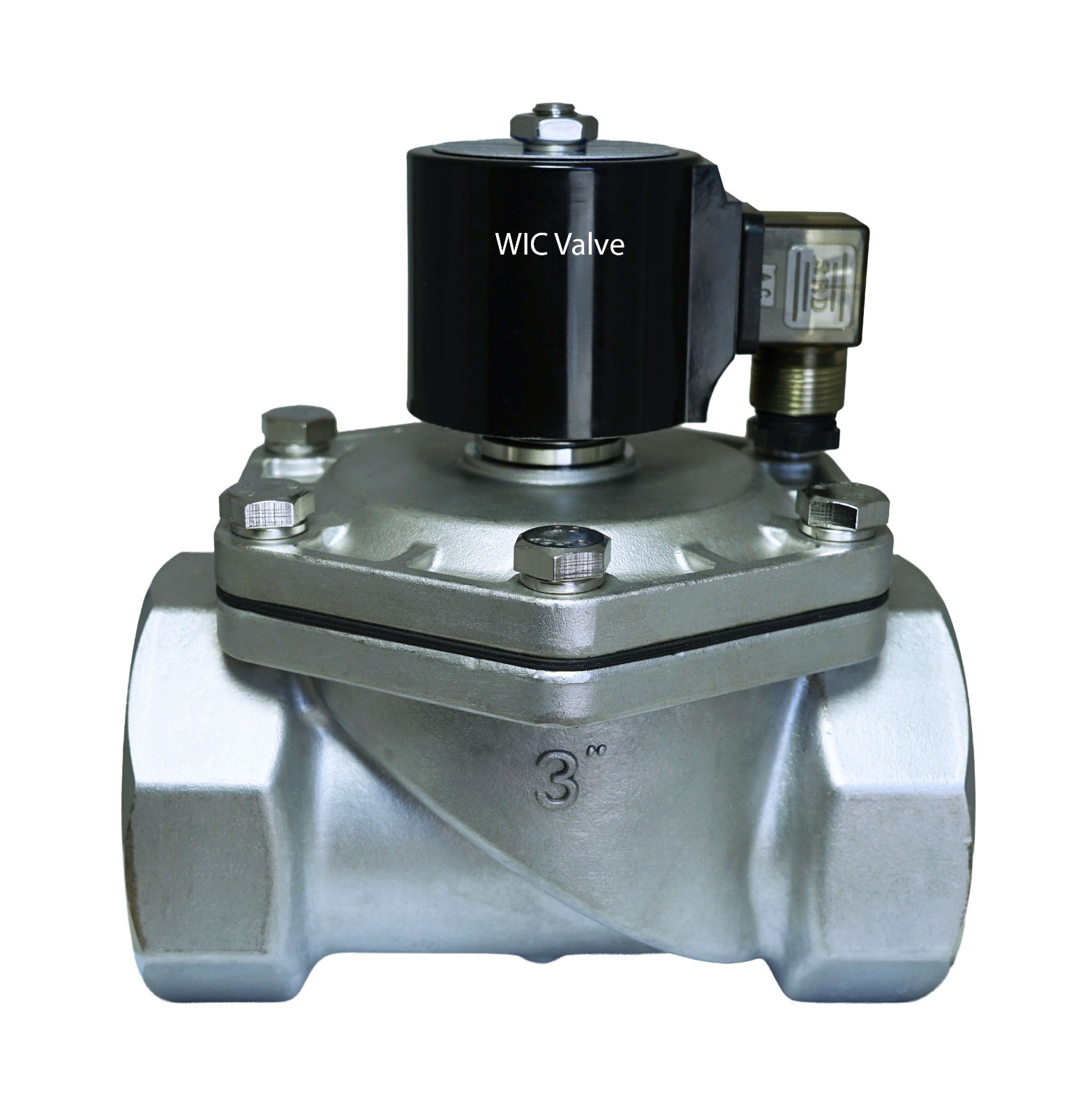 3″ Inch NPT Thread Stainless Zero Differential Electric Valve 110V AC Viton Seal