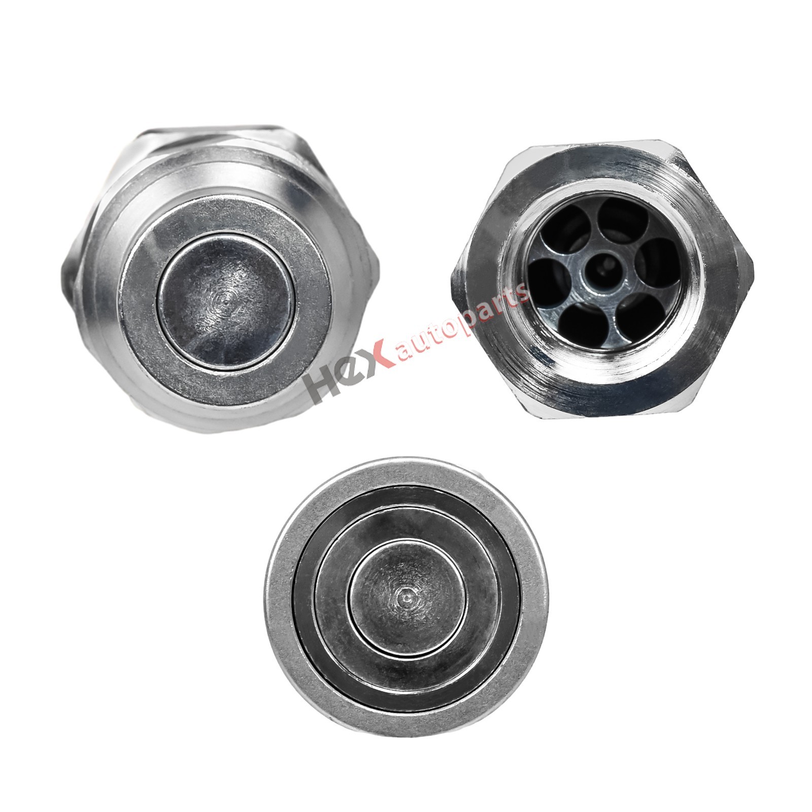 2 sets 3/4″ NPT Thread Flat Face Hydraulic Quick Couplers Set Bobcat Skid Steer