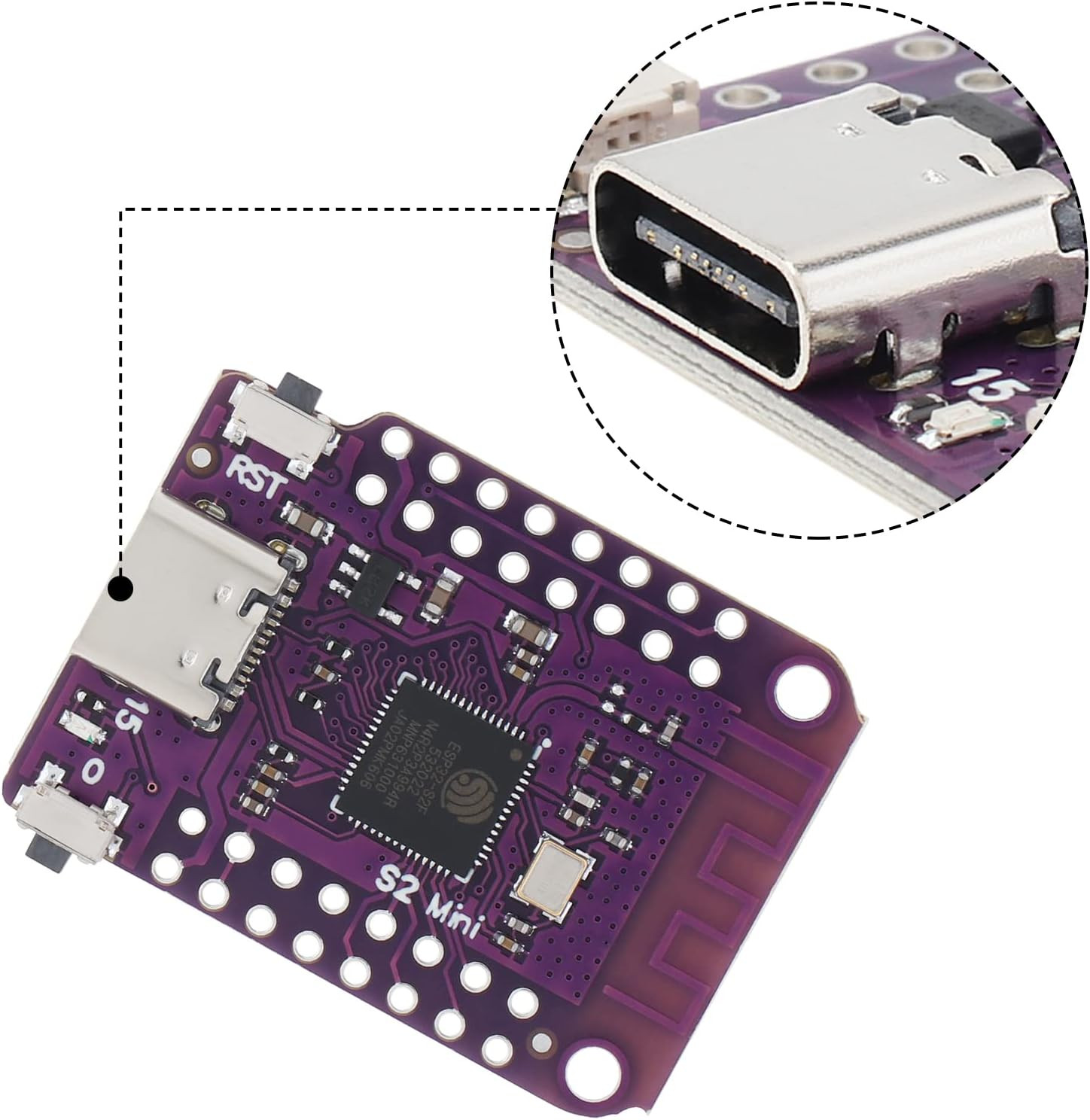 ESP32 S2 Mini V1.0.0 Wifi Board Based ESP32-S2FN4R2 ESP32-S2 4MB Flash Type-C Co