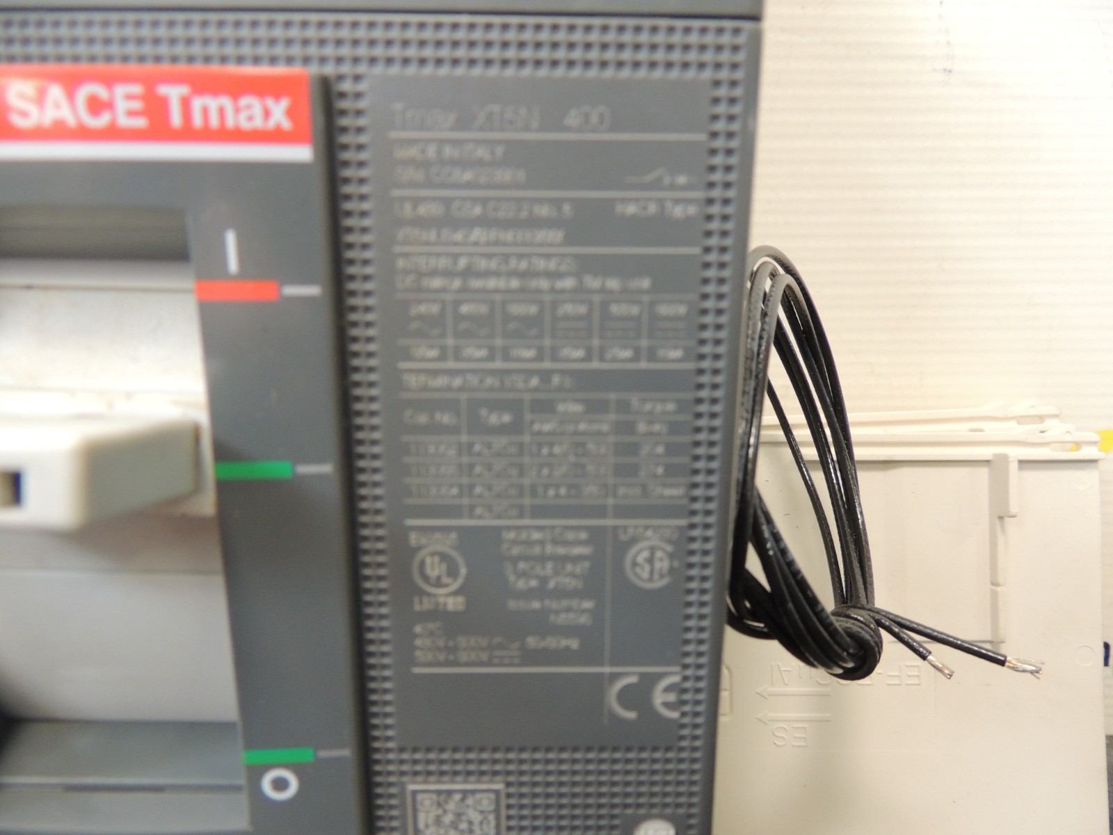 ABB SACE TMAX XT5N 400 XT5NU340ABNF000XXX 3 Pole 400 Amp 600v Circuit Breaker