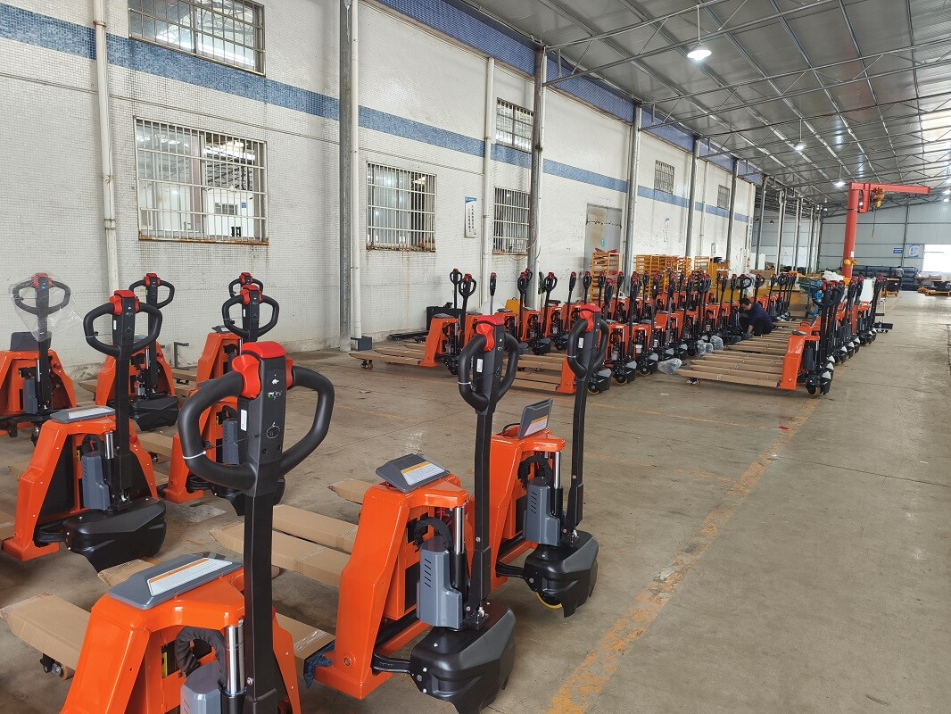 4400LBS Fully Electric Pallet Jack Truck Powered Lithium Battery 48″ x 27″ Forks