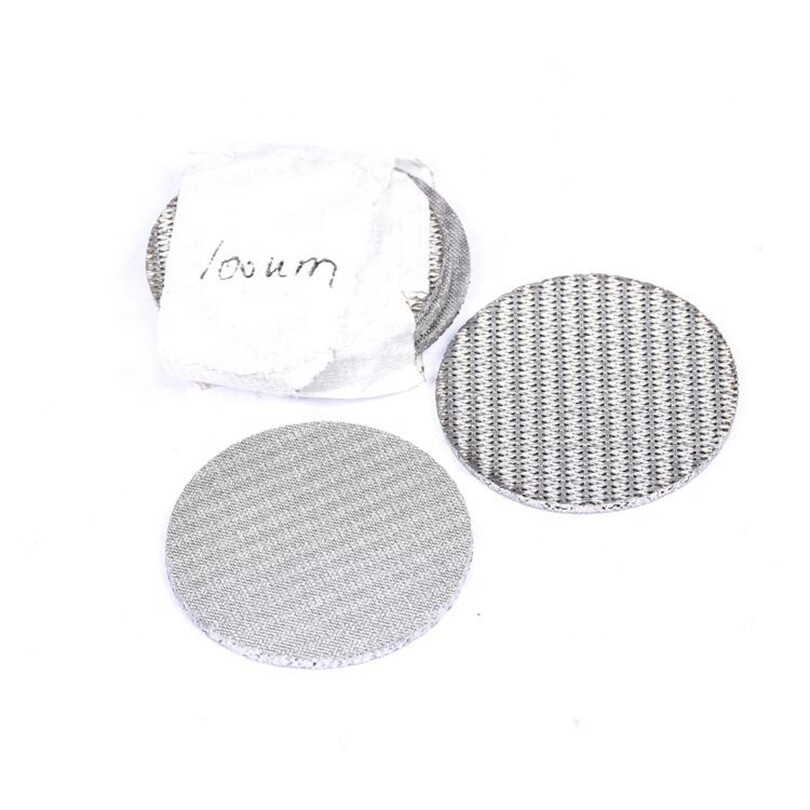 304 Stainless Steel Wire Mesh Filter Strainer Round Shape Sintered Filter Disc