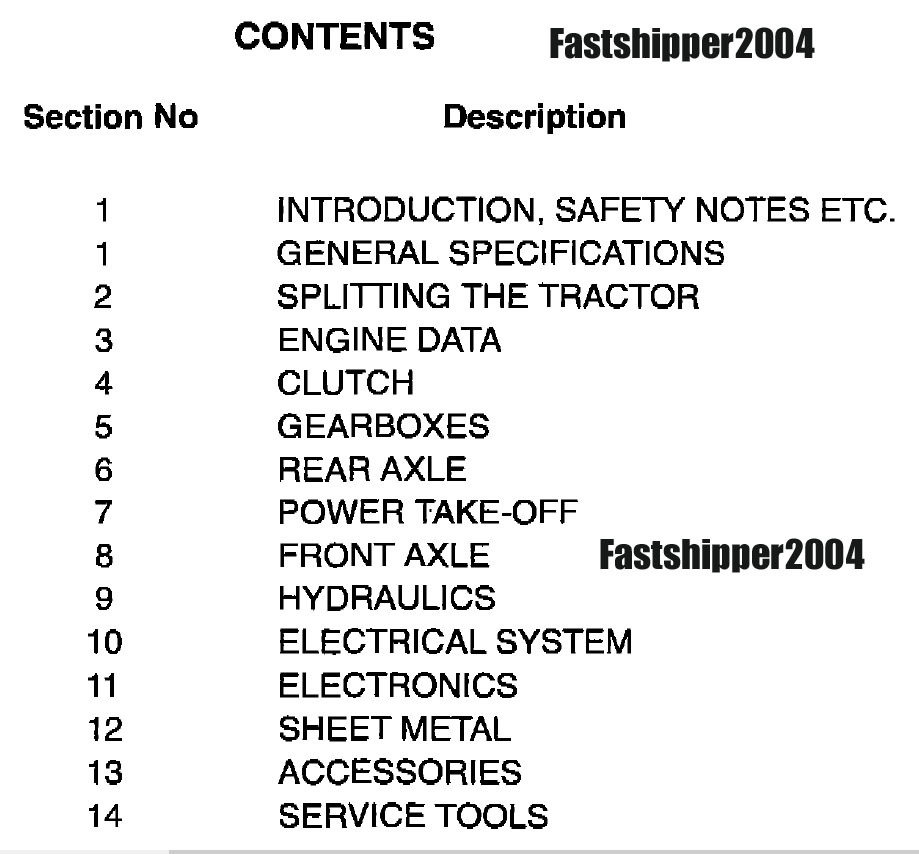 Massey Ferguson Tractors Service Manual Repair 265S 270 271 275 281 283 285S 290