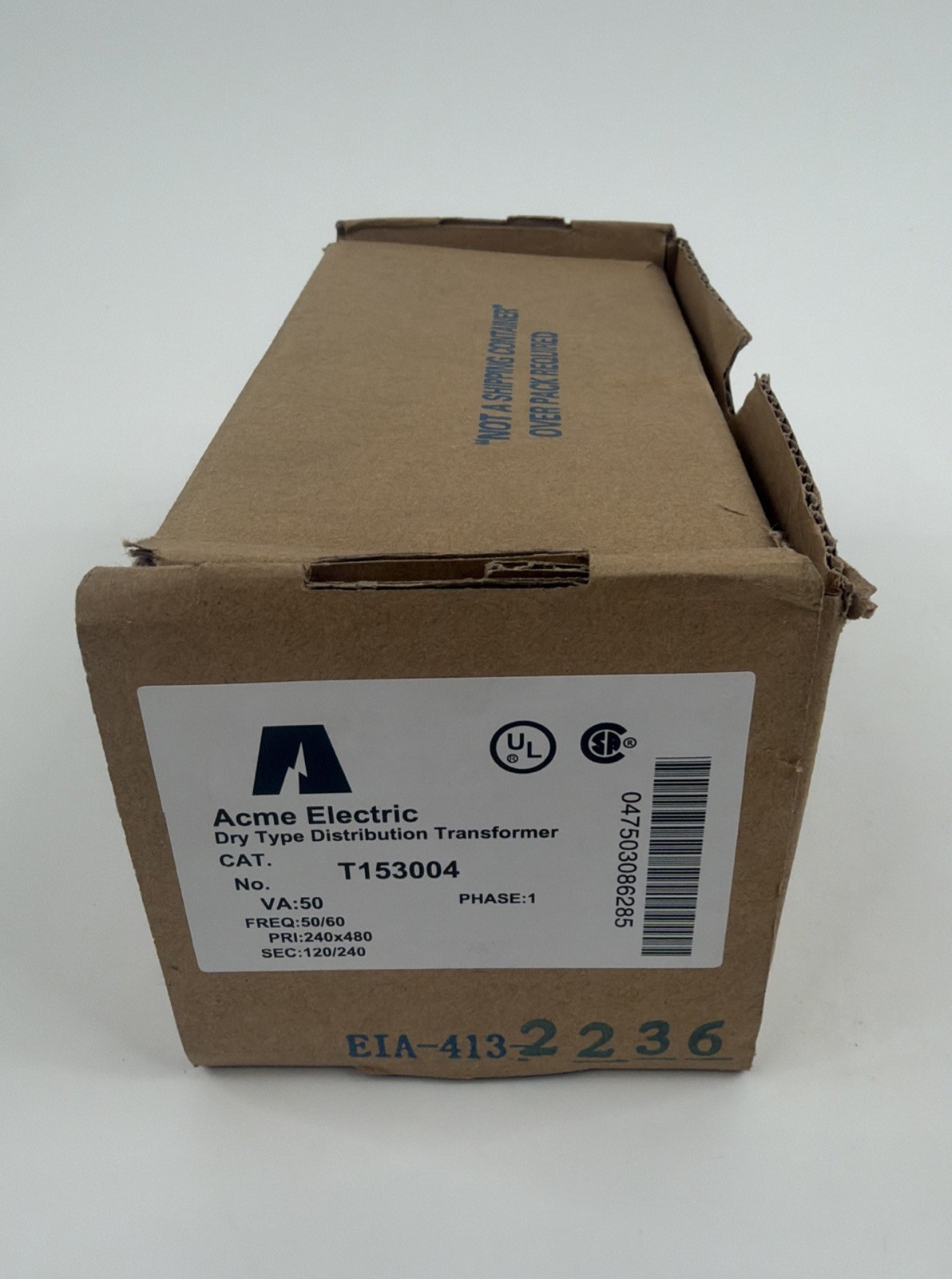 new Acme Electric T153004 Low Voltage Distribution Transformer, 50 Va, Nema 3R,