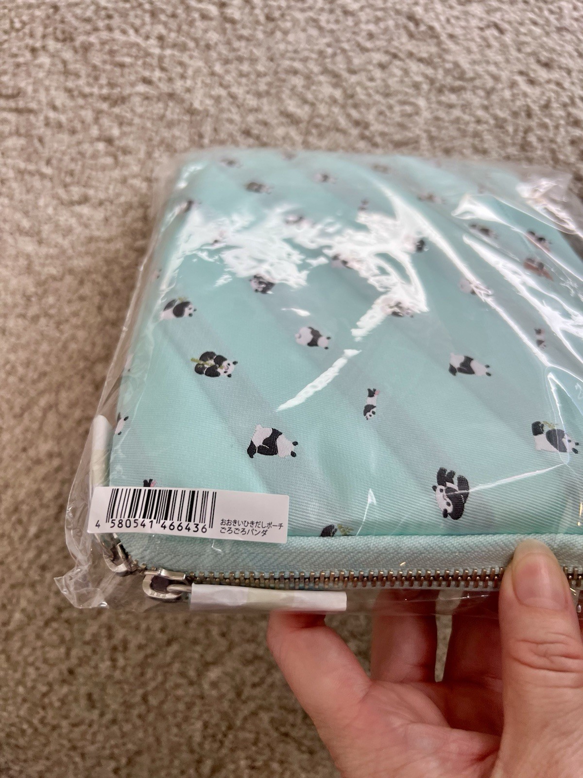 Hobonichi Large Drawer Pouch Panda Aqua Blue , NWT, Limited Edition