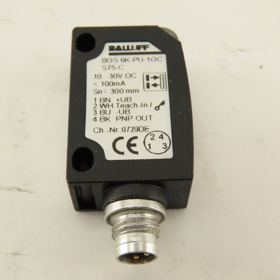 Balluff BOS 6K-PU-10C-S75C 10-30VDC Photoelectric Sensor Lot of 2