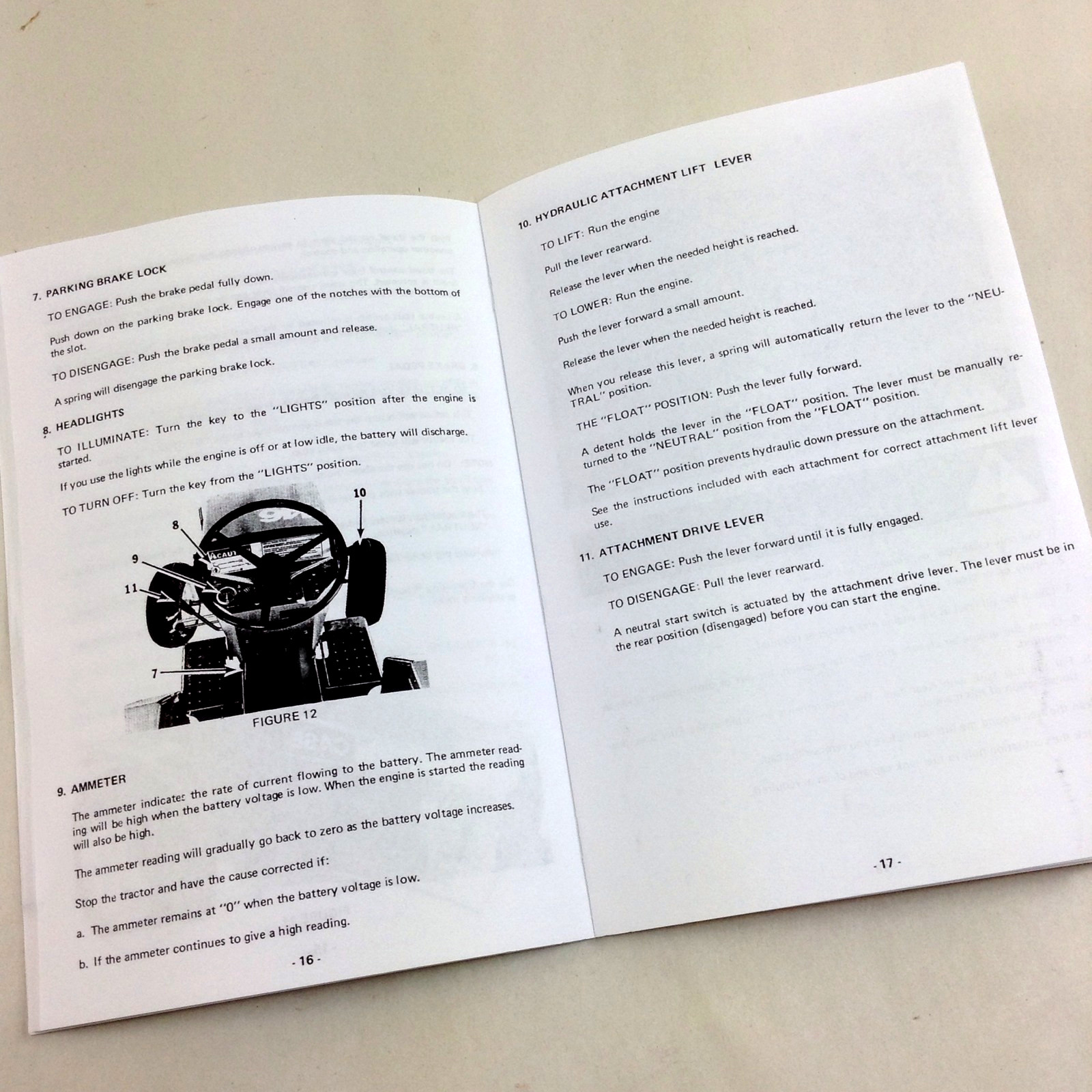 Ji Case 446 448 Compact Tractor Operators Owners Manual No. 9-7080 Mower Onan