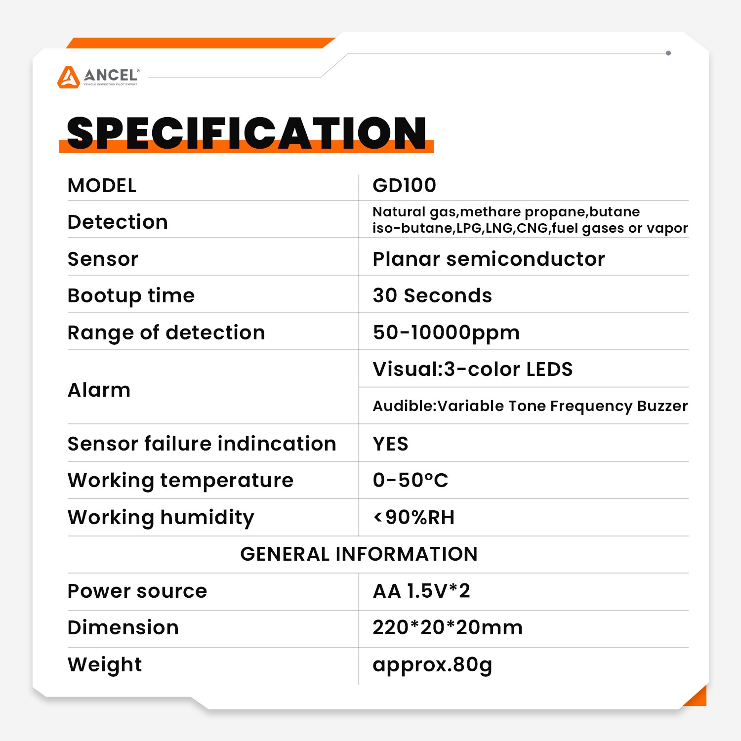 Natural Gas Leak Detector Handheld Methane Propane Combustible Gas Detector Pen