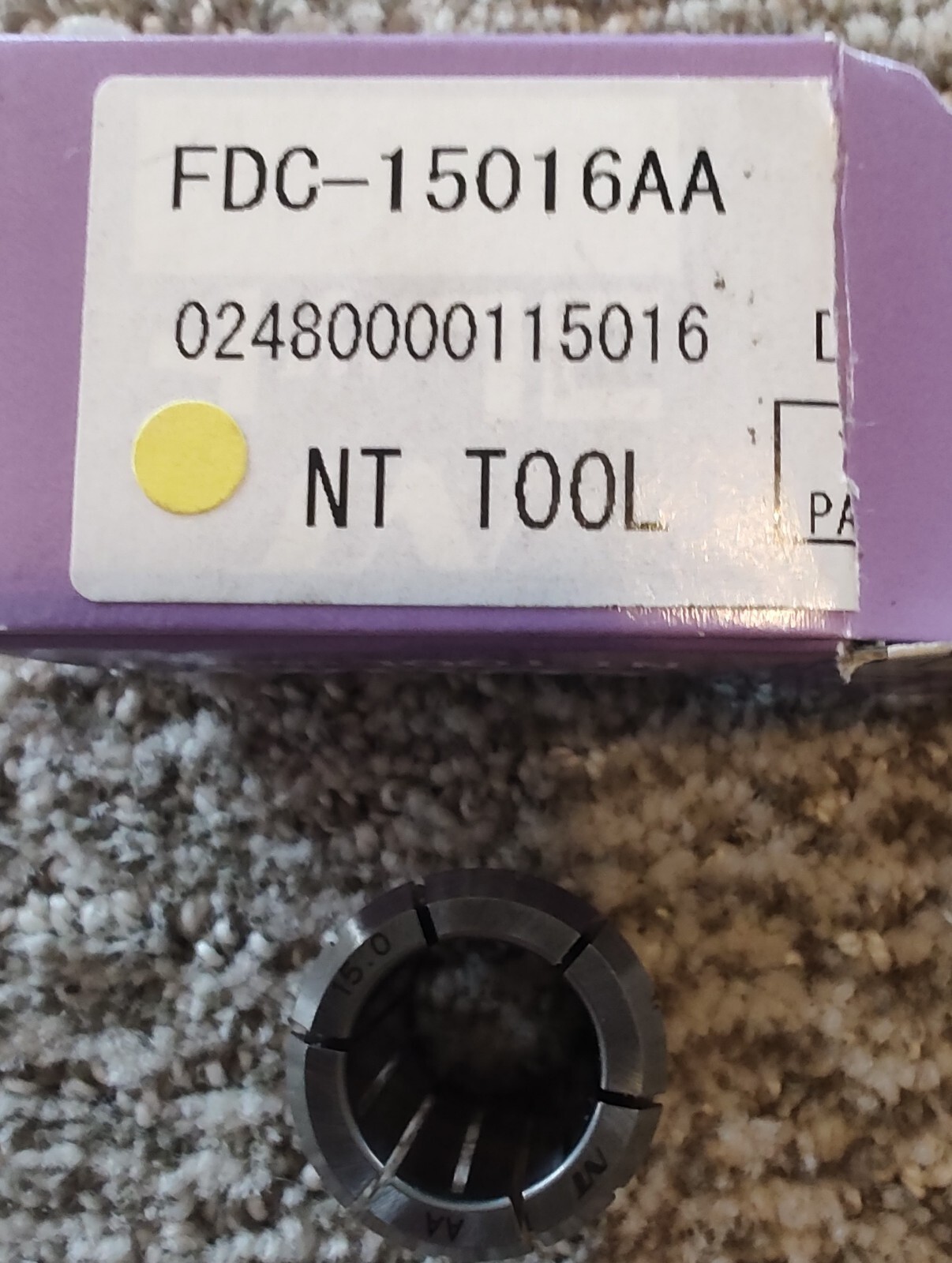 NT AA SPRING  COLLET 15.0 MM