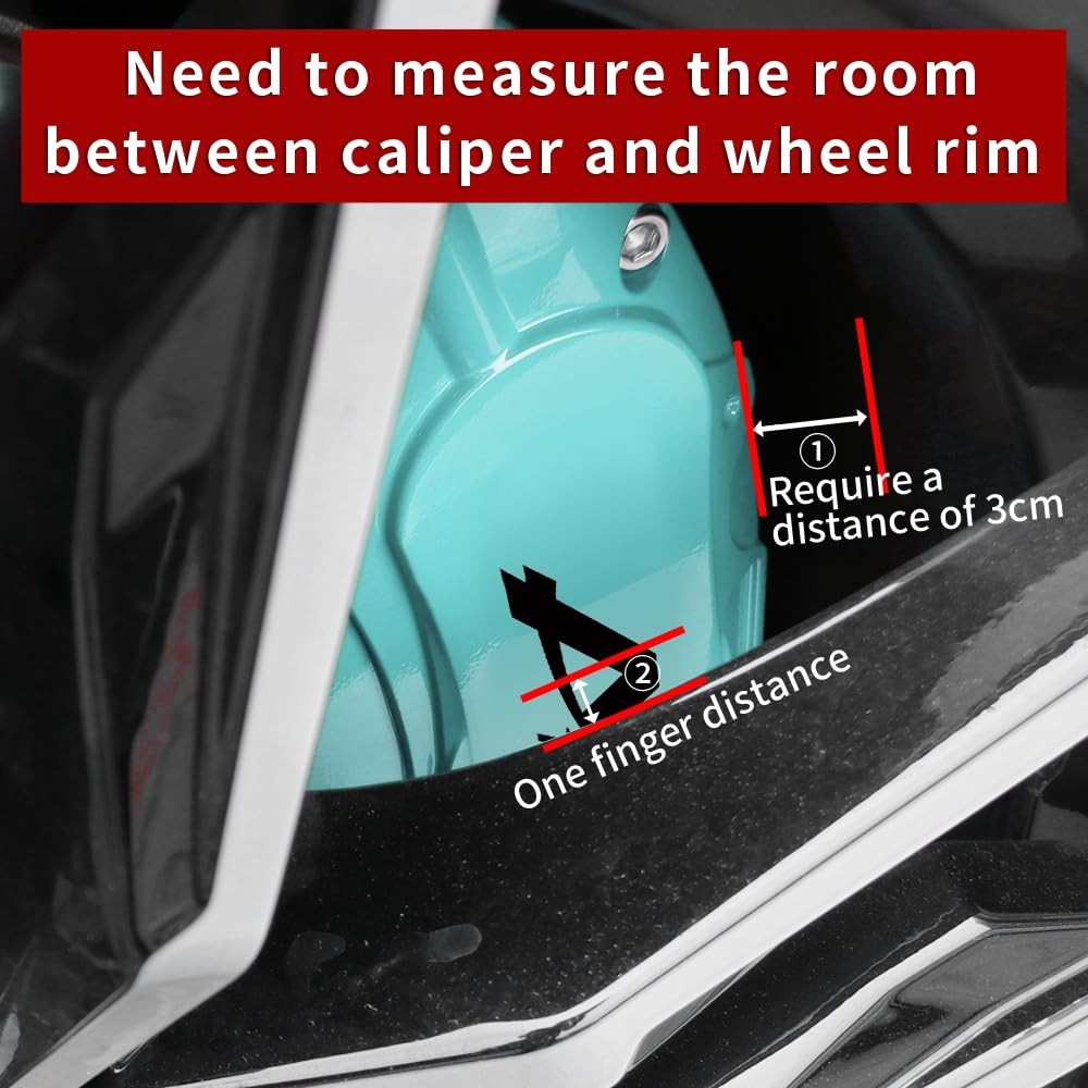 Mint Blue Caliper Covers Black Character 2015-2023 Mustang Performance GT 4pc