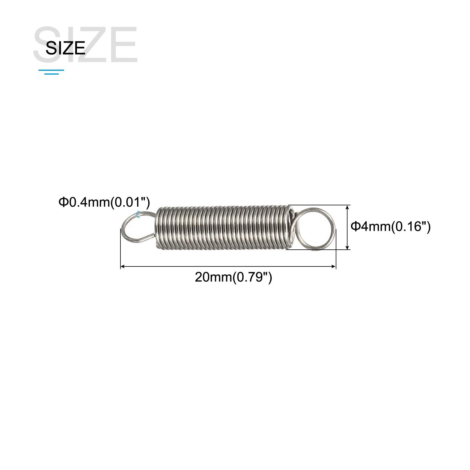 METALLIXITY Extension Spring 0.016″x0.16″x0.79″