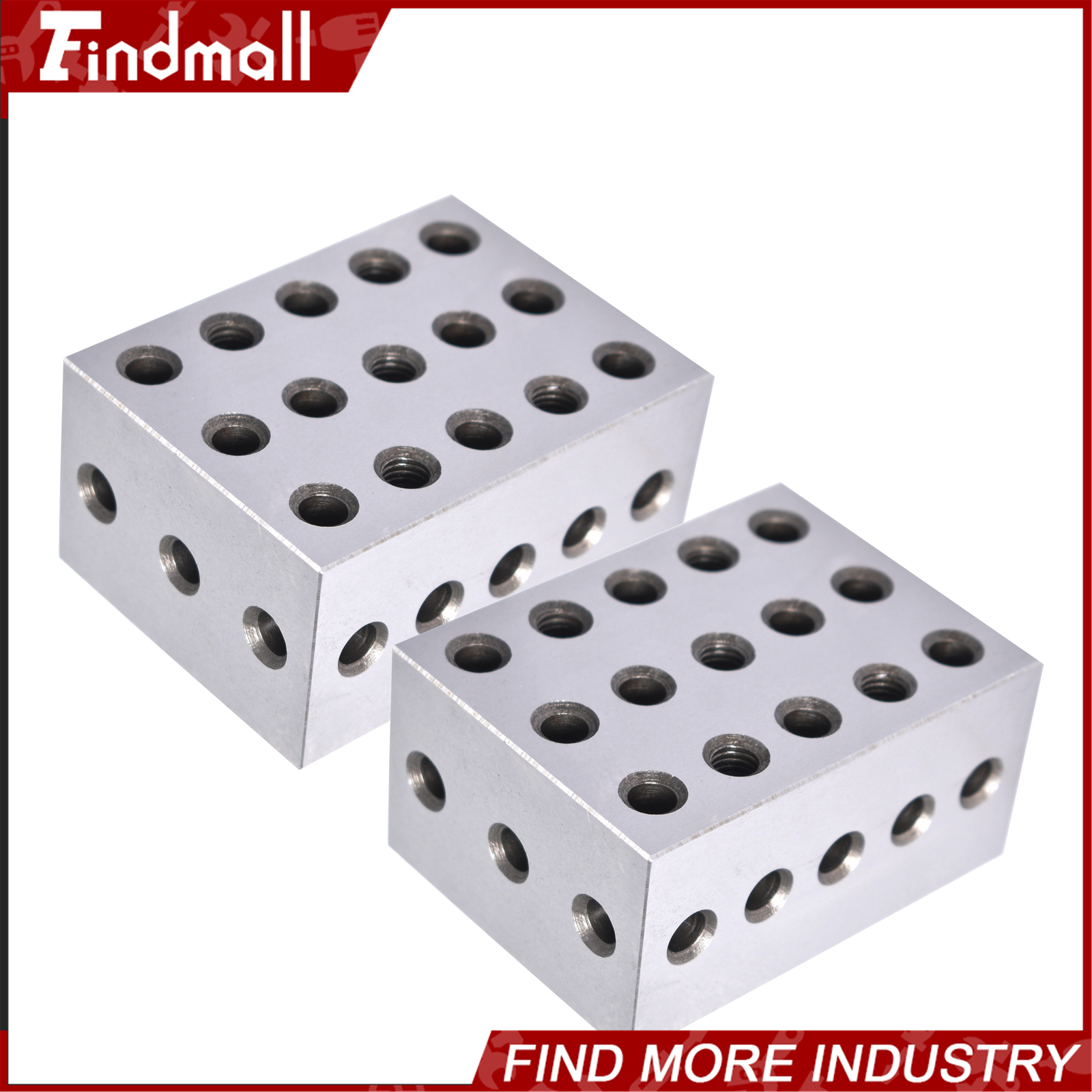 2 Matched Pair Ultra Precision 2-3-4 234 Blocks 23 Holes .0002″ Machinist