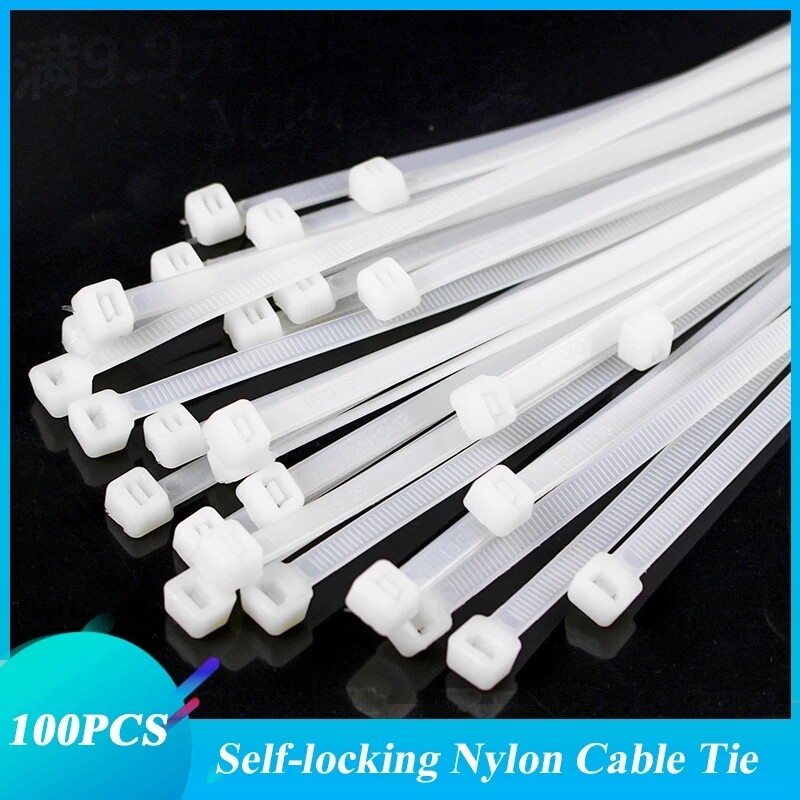 100/200Pcs x Heavy Duty Zip Ties – 8/14/18/24 Inch Nylon UV Resistant Bulk Lot