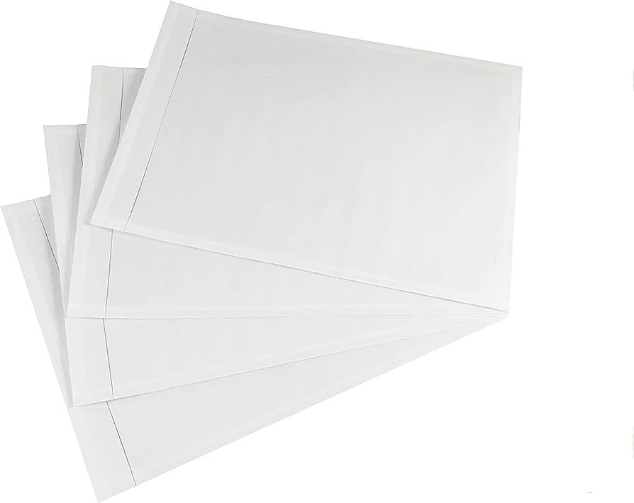 Shipping Label Sleeves Clear Self-Adhesive Packing Slip Pouches Envelope