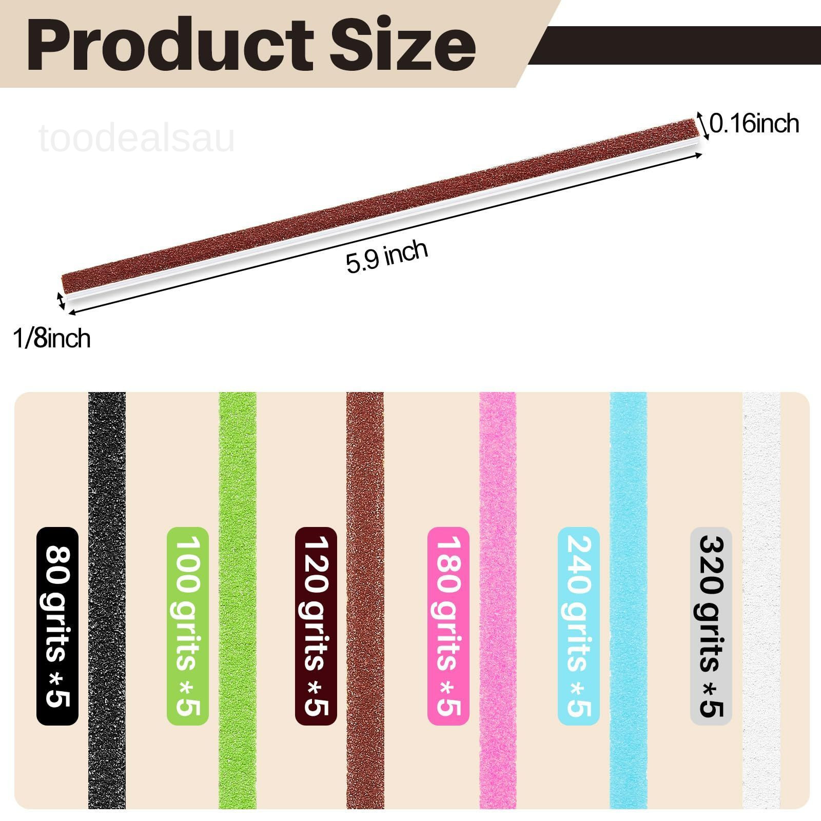 70 Pcs Sanding Sticks Set for Plastic Models Includes 30 Double-end Matchsticks