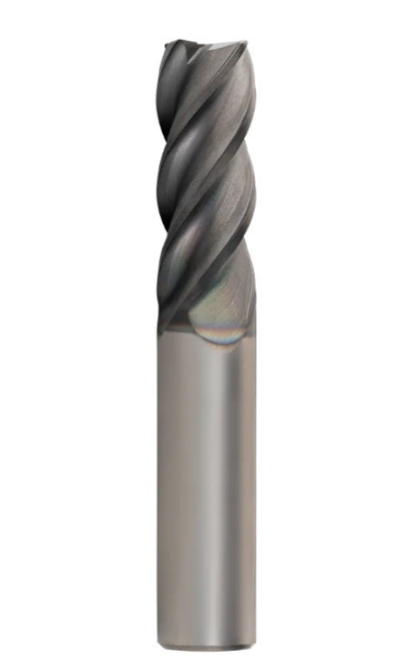 END OF LINE – 3/8″ Carbide Endmill 4 Flute Variable 0.010» Rad TiAlN Coat