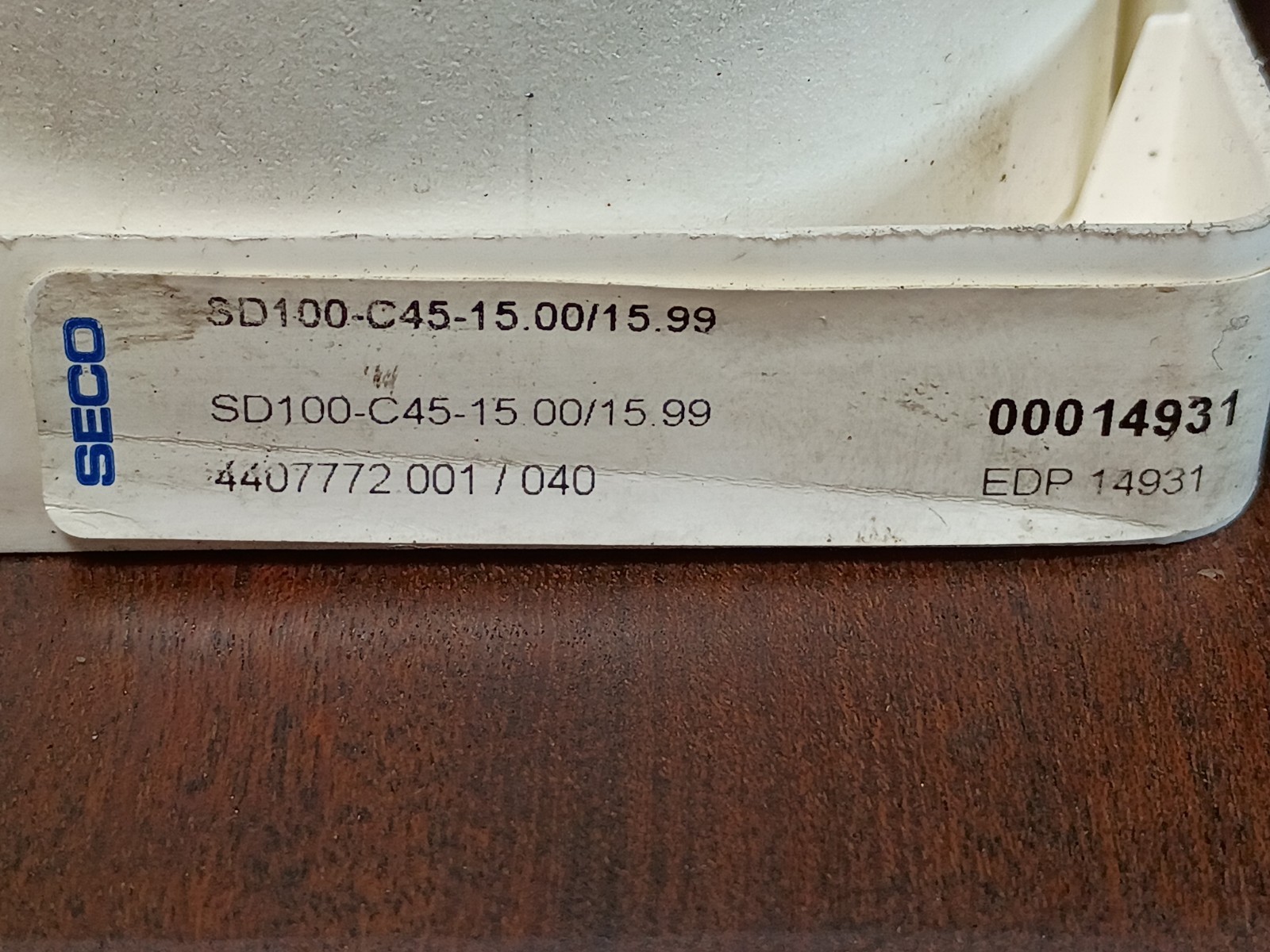 SECO Crownloc SD100 Exchangeable Tip Drill Head SD100-C45-15.00/15.99