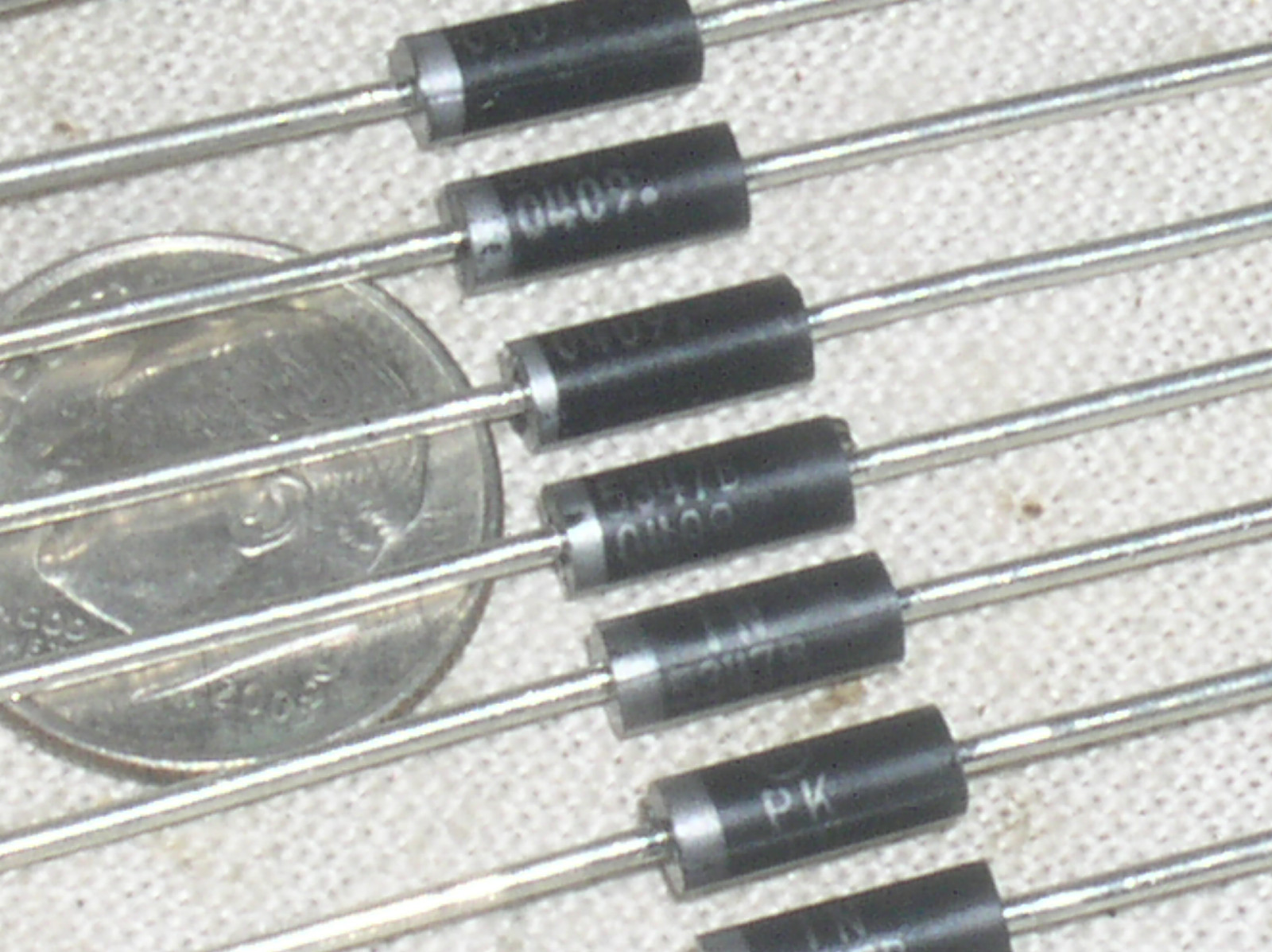 10 NEW ON-SEMI 1N5347B 1N5347 ZENER REFERENCE DIODE 10V 10 V VOLT 5W DO-15 USA
