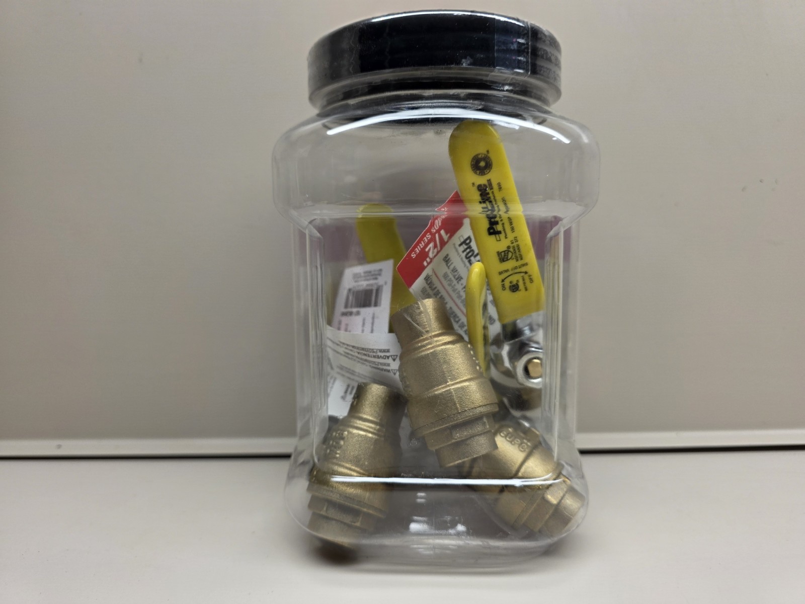 (1) NEW, Sealed ProLine 1/2″ Brass SWT Full Port Ball Valve, 5-pack, 107-853J5