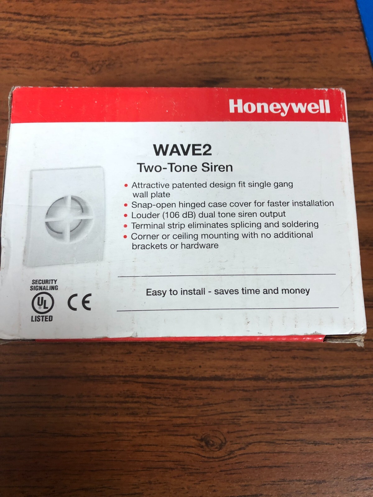 New in Box – Honeywell WAVE2 Two Tone Siren / Sounder (106DB)
