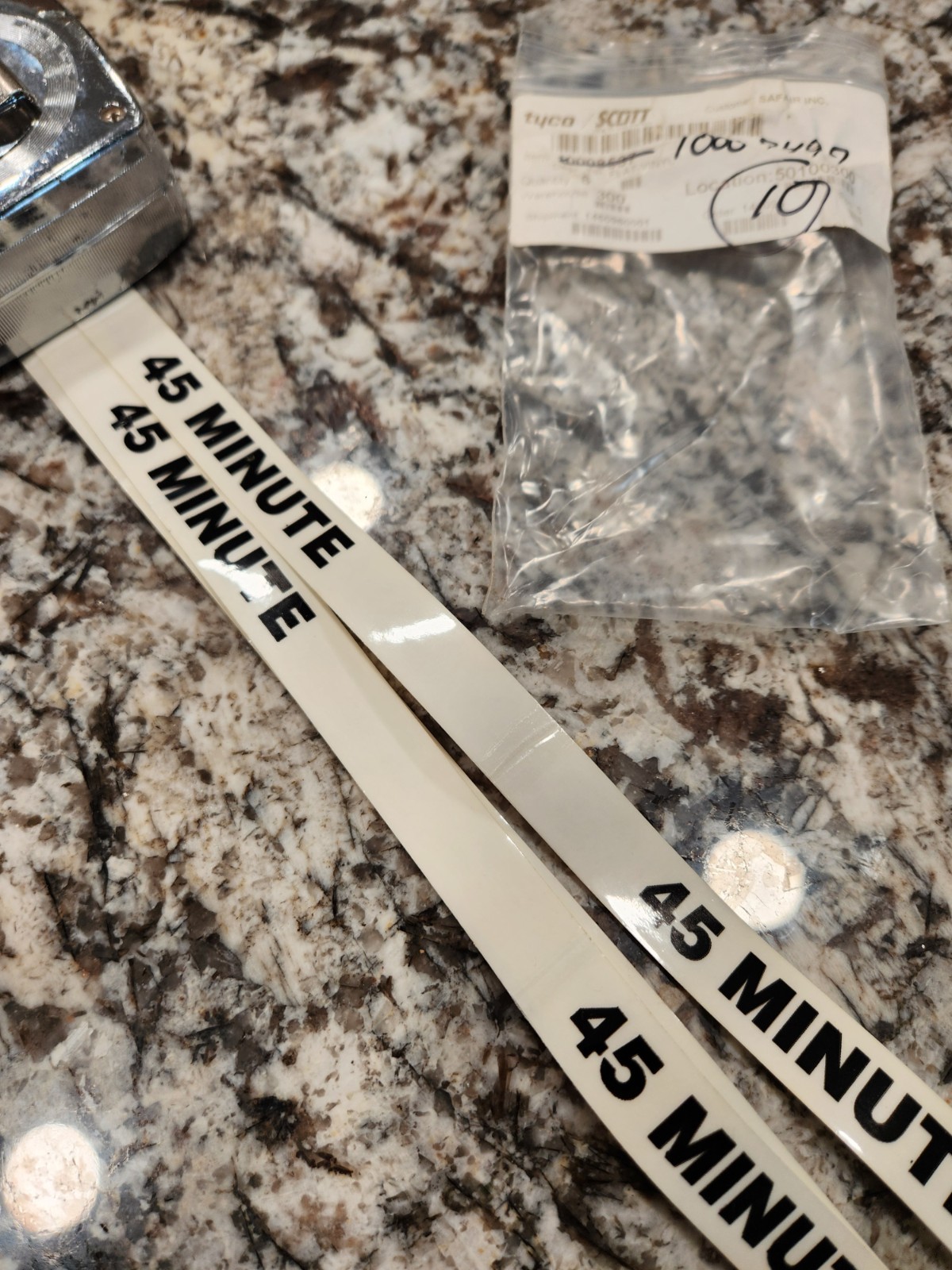 LOT of 10 SCOTT 45 MINUTE 4500 PSI TRANSPARNT CYLINDER LABEL 10007497 Approx 22″