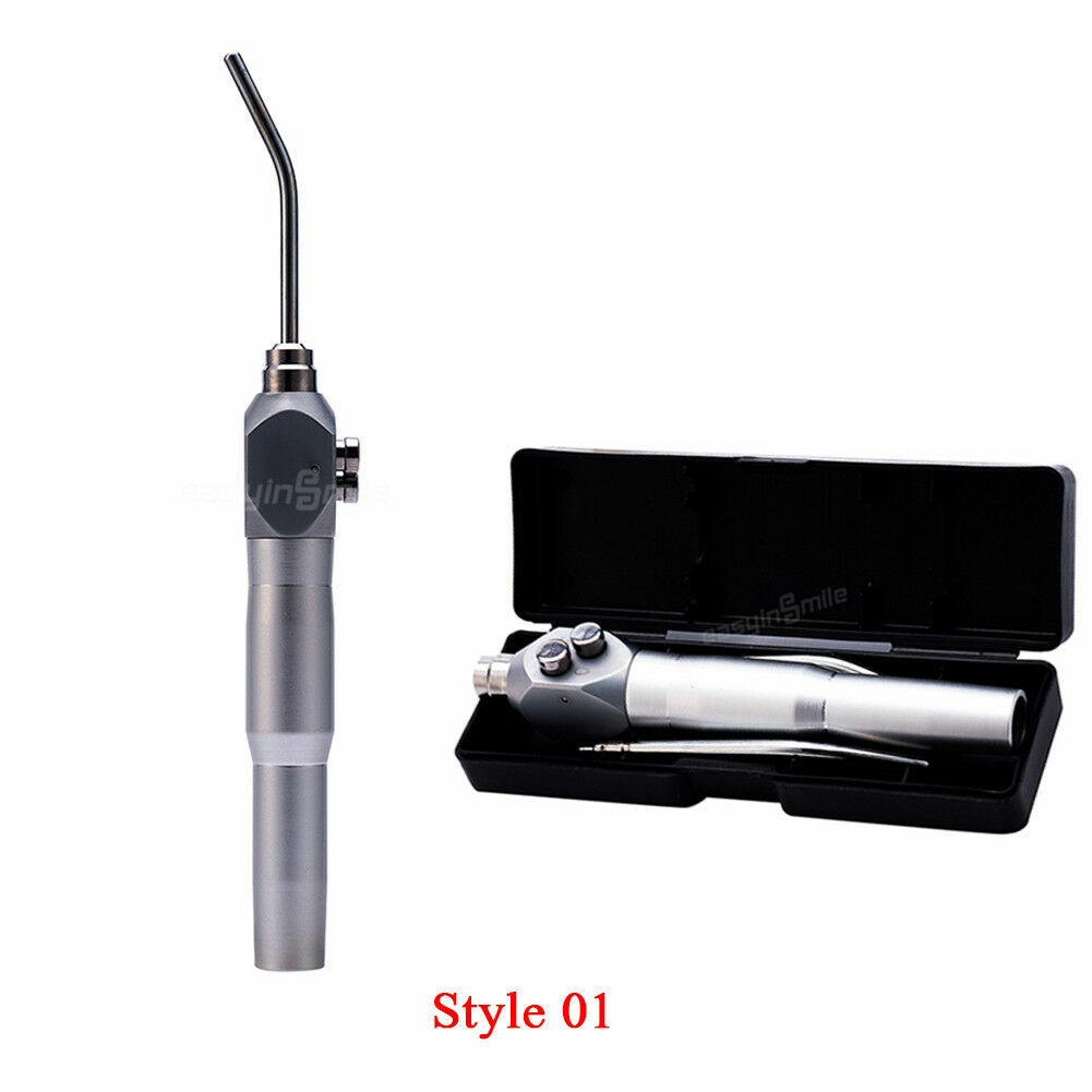 1Set Dental 3 Way Air Water Spray Triple Way Syringe Handpiece & 2 Nozzles Tips