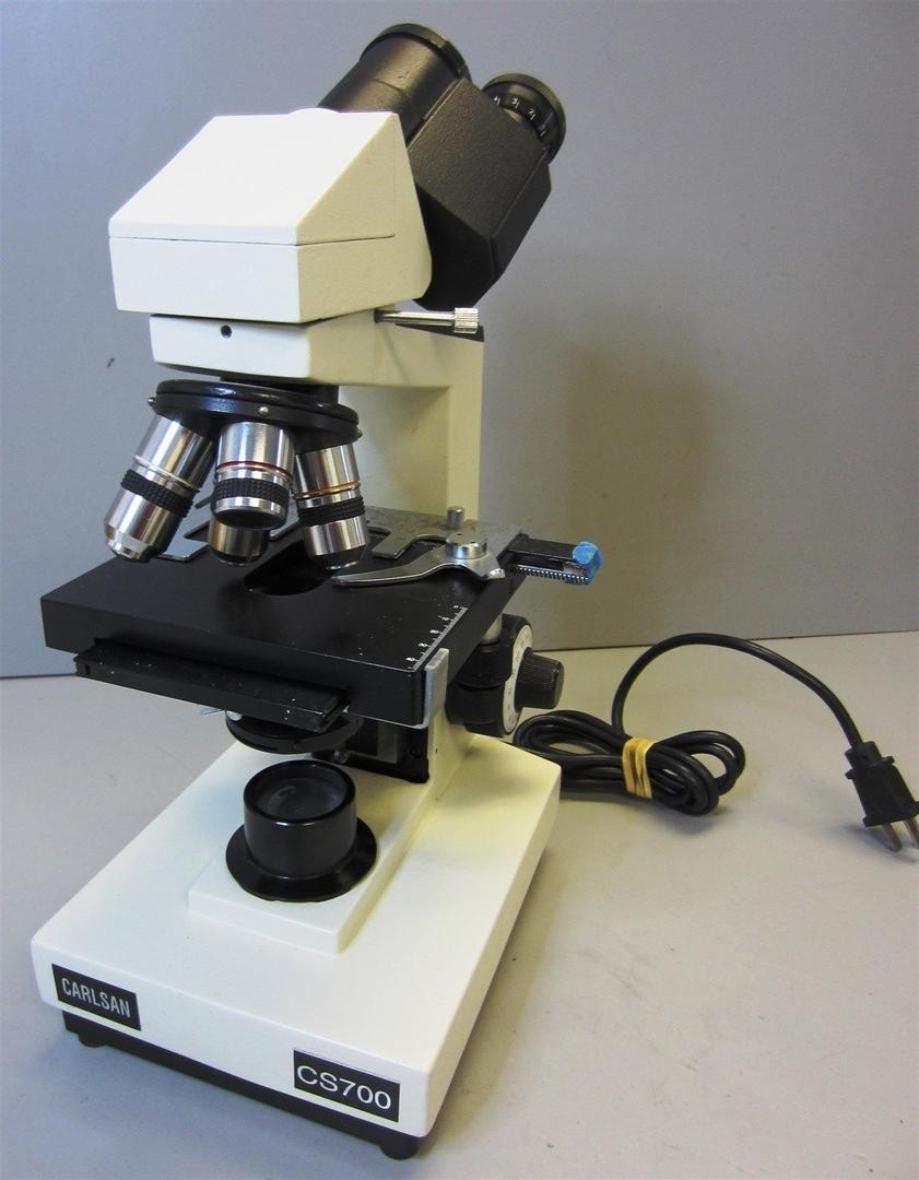 Carlsan CS700 Binocular Microscope with 4 Objective Lenses & Eyepieces COMPLETE