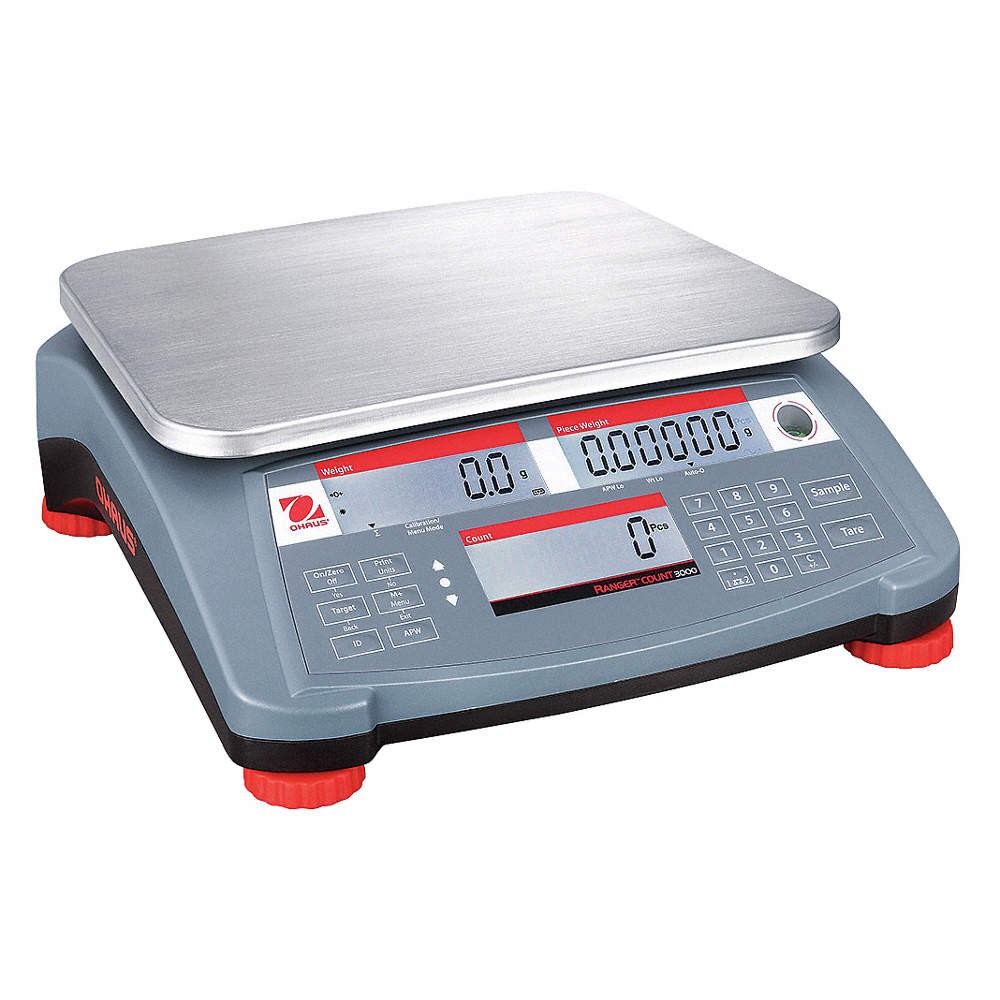 OHAUS RC31P3 Counting Scale,Digital,3kg/6 lb. 20FY94