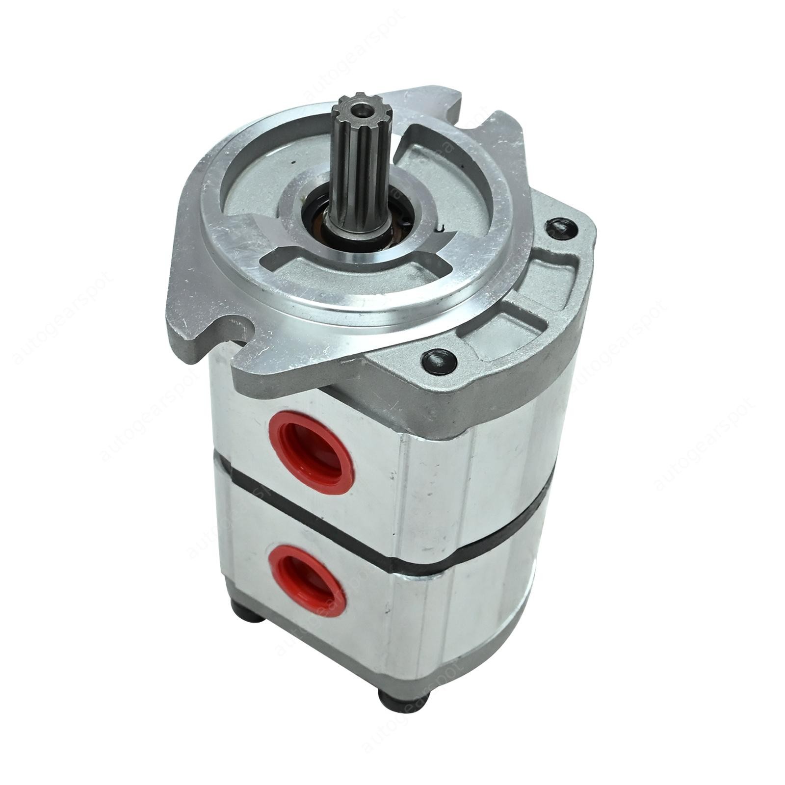 For AGT Skid Steer KTT23 Hydraulic Gear Pump Two-Section 6-12 GPM