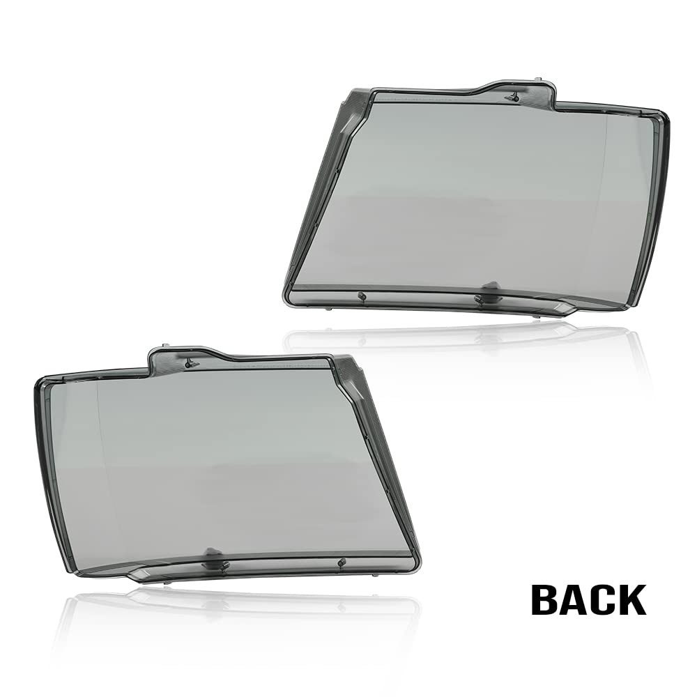 Headlight Clear Lens Cover Smoke For 07-14 Chevy Tahoe Suburban 1500