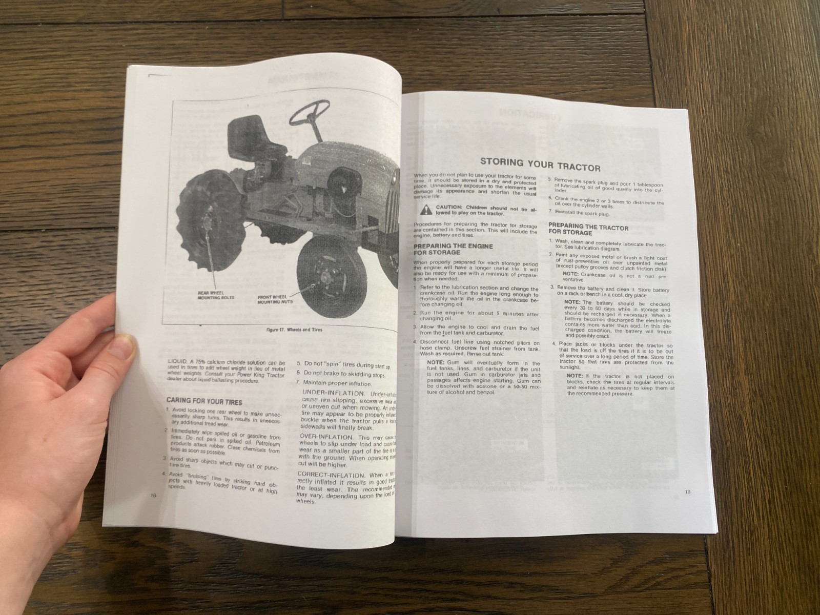 Tractor Operator Manual Power King 1614 1616, 1618, 2414, 2416, 2418 #98-7114
