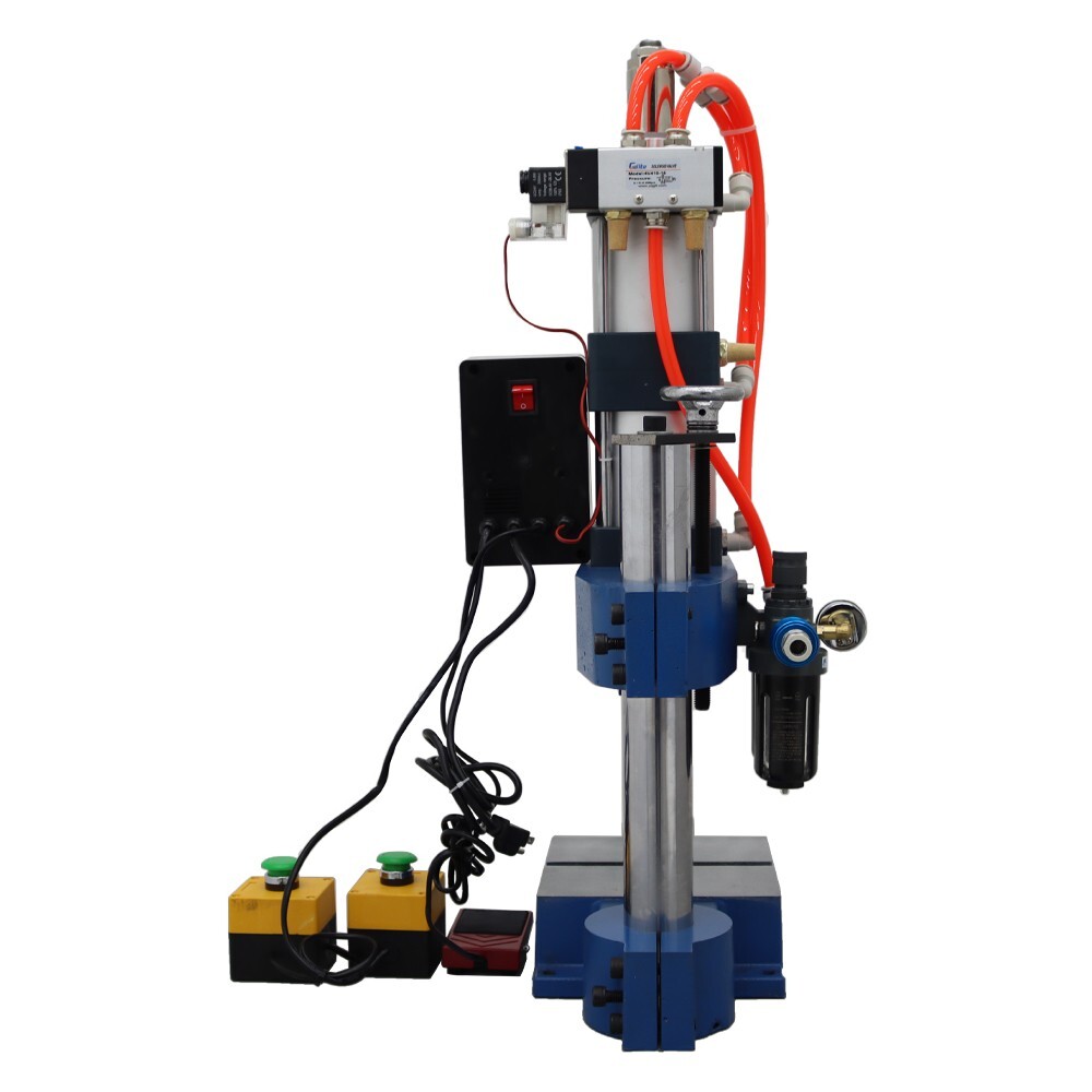 2205lbs/1000kg 110V Two Manual Mode Pneumatic Punch Press Machine T-shaped Slot