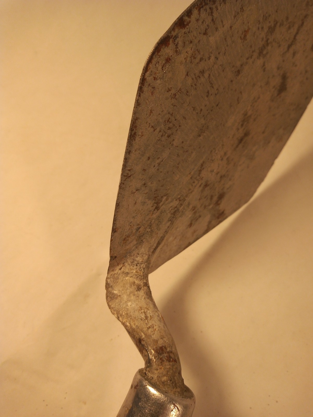 Vintage W Rose Brick Trowel 15in Leather Wrapped Handle Sharon Hill PA