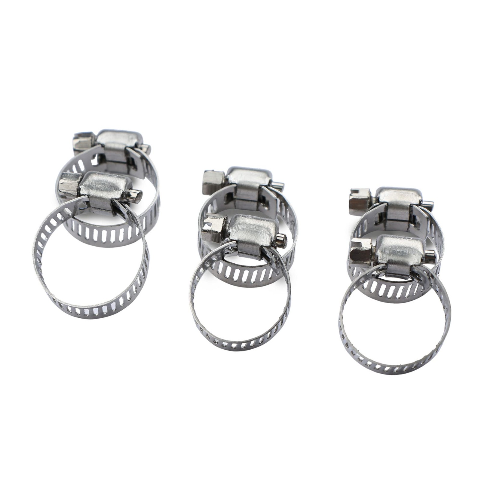 U.S. Solid 5/8″ Brass Hose Barbed Splicer Round Equal Hose Joint W/ Clamps, 3pcs