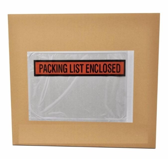 Shipping Label Sleeves Clear Self-Adhesive Packing Slip Pouches Envelope