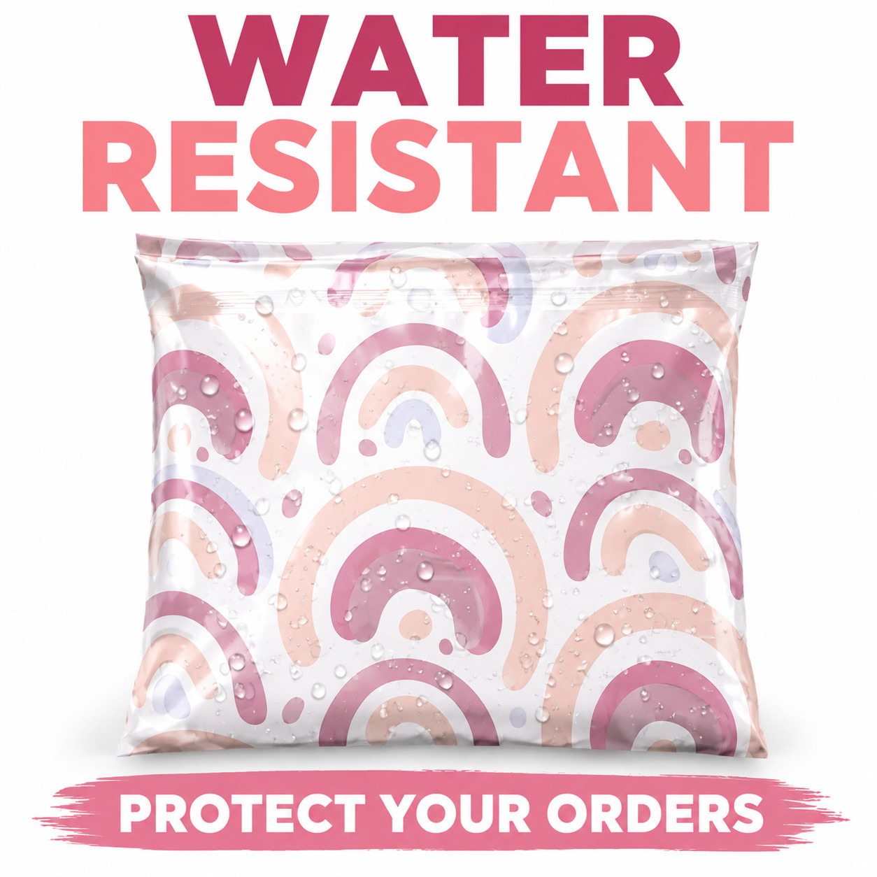 10×13 Boho Rainbow Designer Poly Mailers Self Seal Boutique Packaging