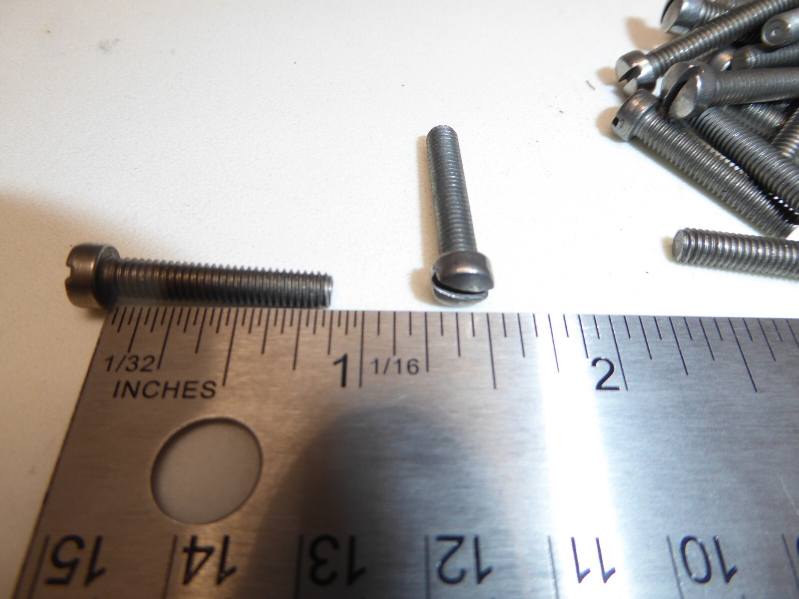 8-36 x 7/8″ SS 410 Slotted Fillister Head Machine Screw VINTAGE US Made Qty 25