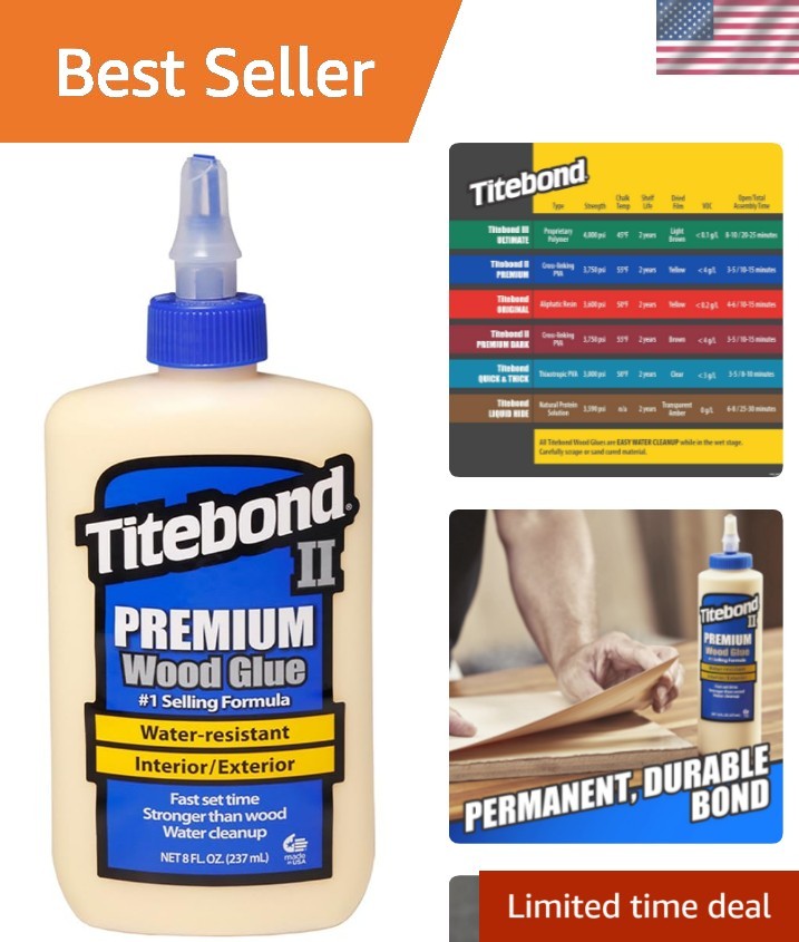 II Wood Glue, 8-Ounces