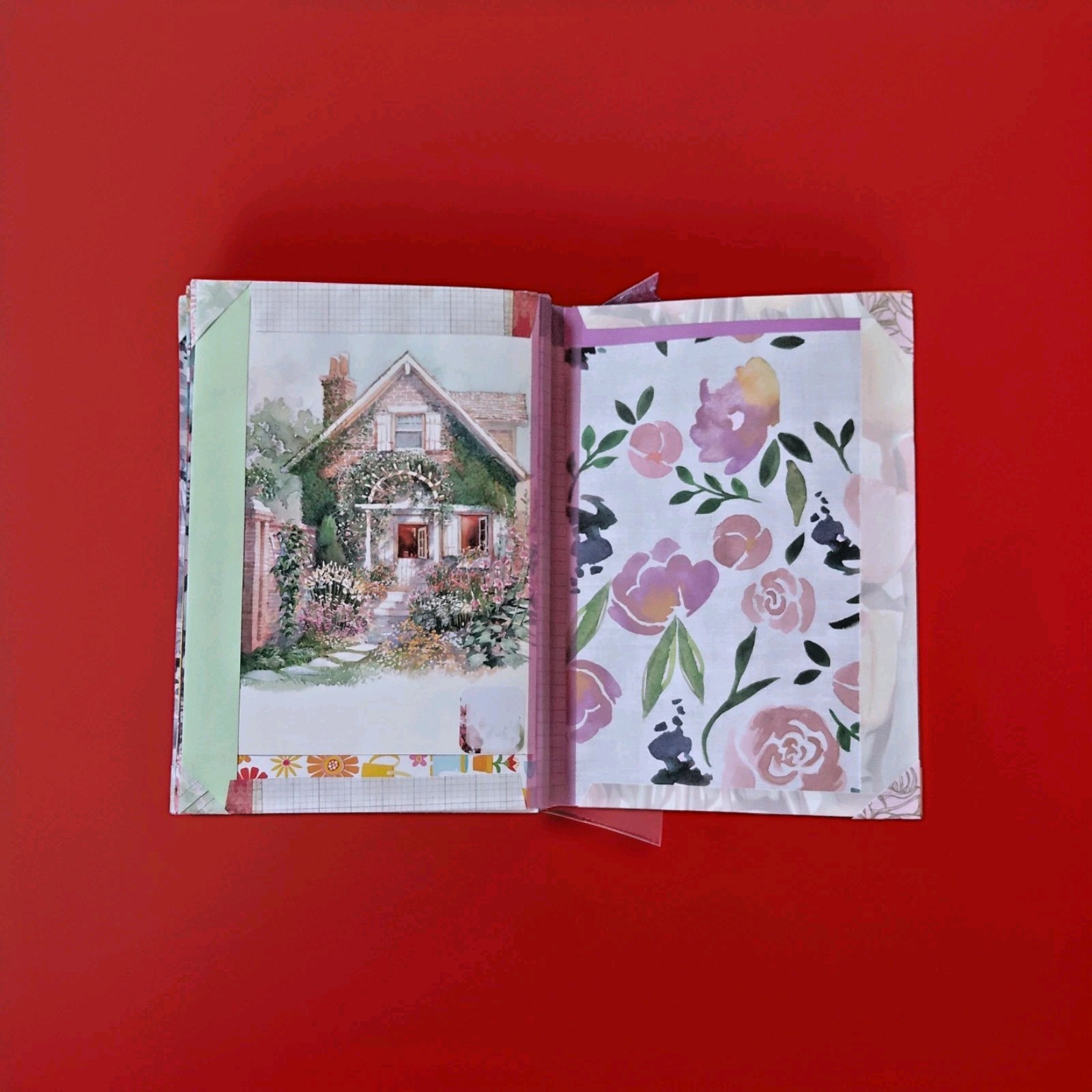 Naked Junk Journal 32 pages Handcrafted Eco-Creation with All of the Colors qs