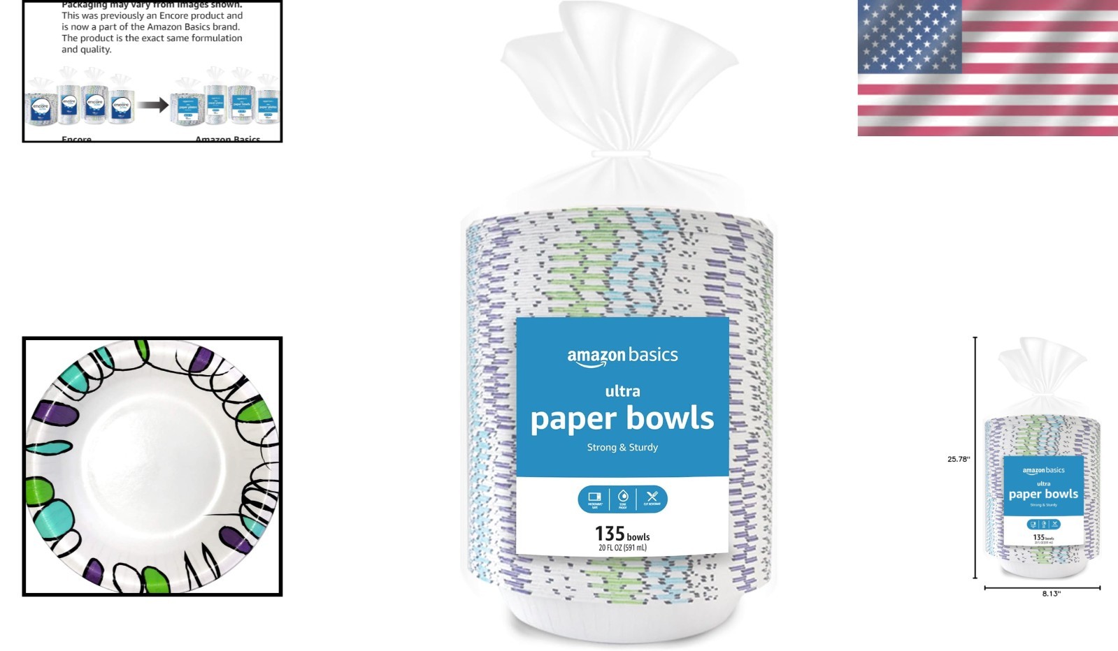 Classic White Disposable Paper Bowls, 20 Oz – Perfect for Parties & Everyday Use