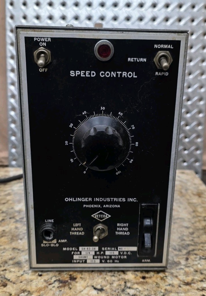 Ohlinger Industries SH-63-3X Speed Control Unit – VETCOA DC Motor Controller…