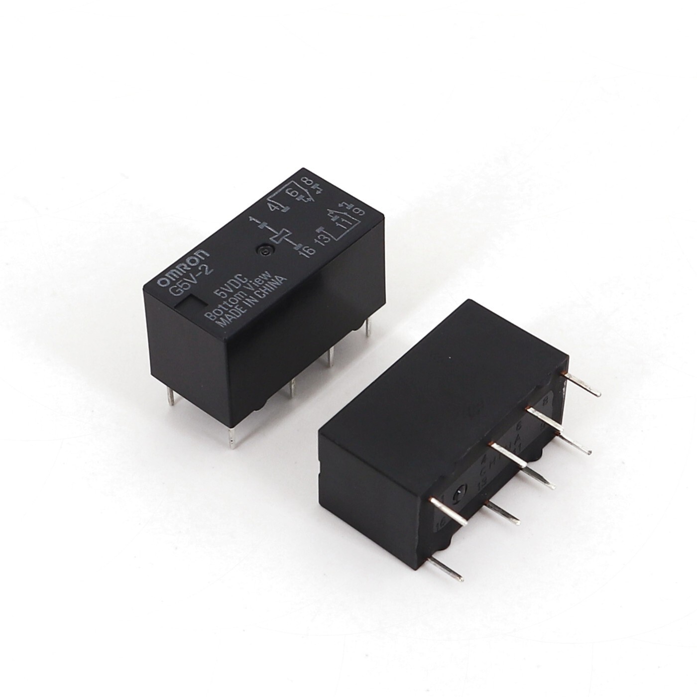 10Pcs Omron G5V-2 DC5V DPDT 8Pin PCB Mount Low-cost Signal Relay