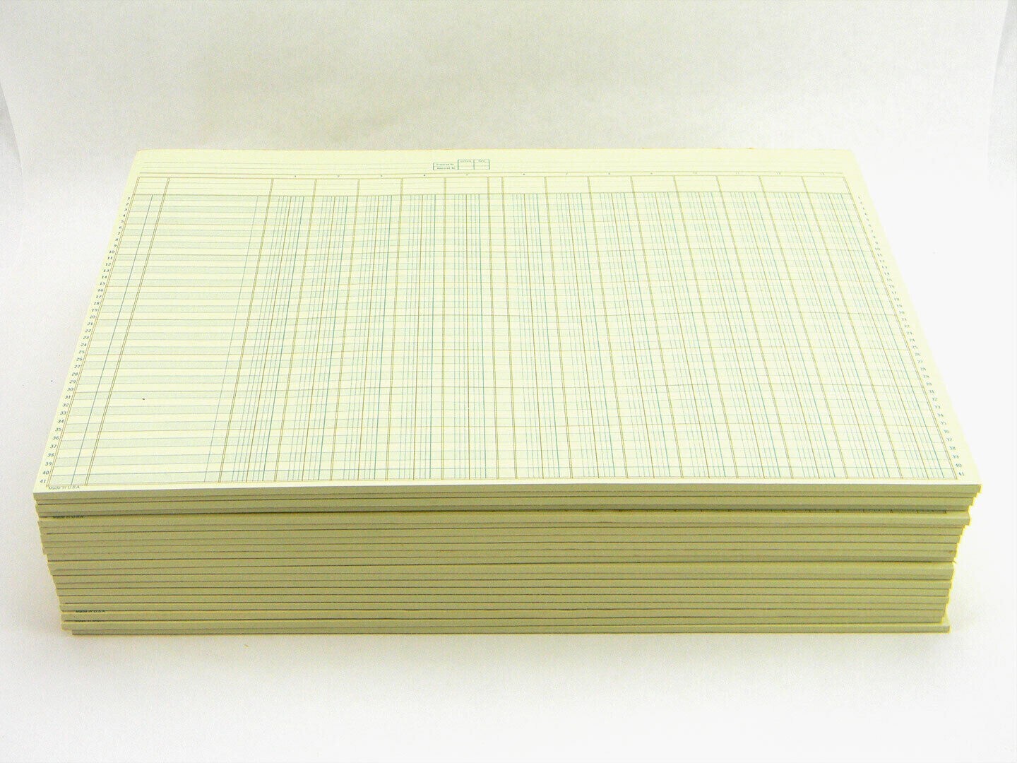 20 x BOORUM & PEASE 96113 ACCOUNTING COLUMNAR PAD 40 SHEETS 13 COLUMNS 16″ x 11″