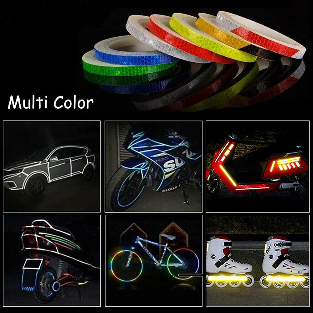 26FT Reflective Safety Tape Self Adhesive pinstripe Sticker Strip Decal 1CM