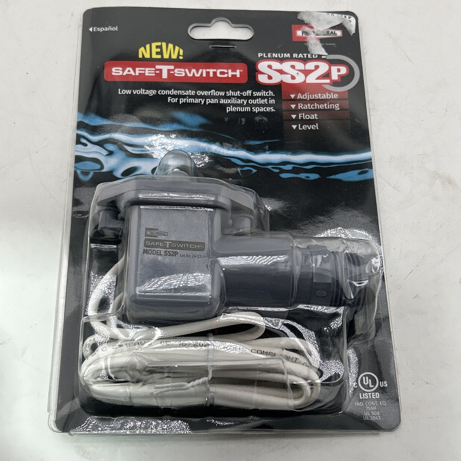 Safe-T-Switch SS2P Plenum Rated Overflow Shut Off Switch – Rectorseal 97088