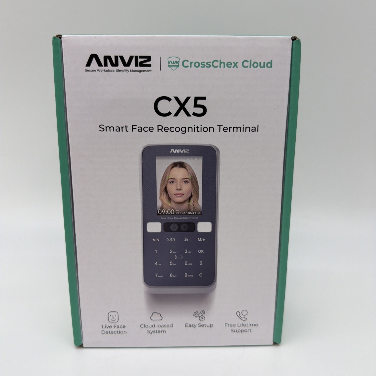 Smart Face Recognition Terminal Biometric Time Attendance Clock Small Business